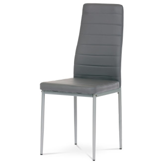 Jídelní židle Autronic šedá Ekokůže DCL-377 GREY