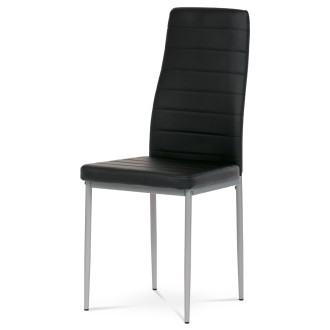 Jídelní židle Autronic černá Ekokůže DCL-377 BK