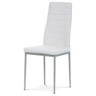 Jídelní židle Autronic bílá Ekokůže DCL-377 WT