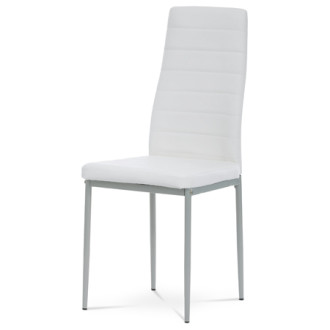 Jídelní židle Autronic bílá Ekokůže DCL-377 WT