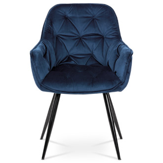 Jídelní židle Autronic modrá Látka DCH-421 BLUE4