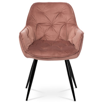 Jídelní židle Autronic růžová Látka DCH-421 PINK4