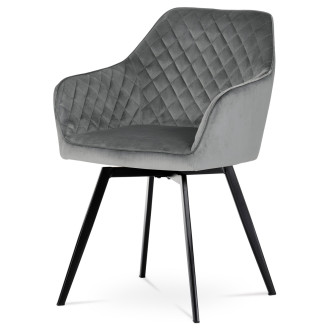 Jídelní židle Autronic šedá Látka DCH-425 GREY4