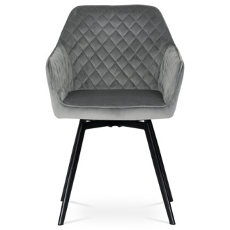 Jídelní židle Autronic šedá Látka DCH-425 GREY4