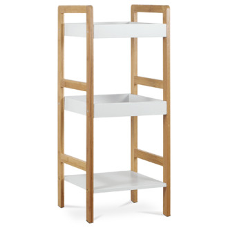 Regál Autronic 30x72 cm bílý Bambus DR-013-3
