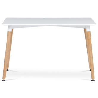 Jídelní stůl Autronic 120x74 cm bílý MDF mat DT-304 WT