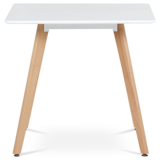 Jídelní stůl Autronic 80x74 cm bílý MDF mat DT-312 WT