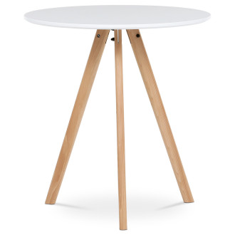 Jídelní stůl Autronic 70x75 cm bílý MDF mat DT-320 WT