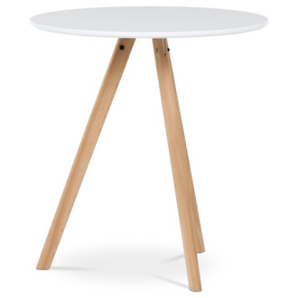 Jídelní stůl Autronic 70x75 cm bílý MDF mat DT-320 WT