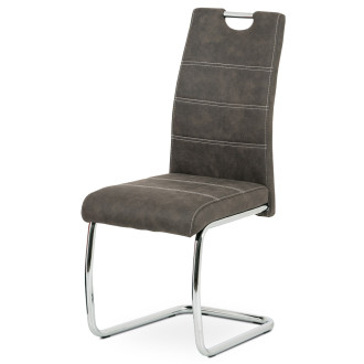 Jídelní židle Autronic šedá Látka HC-483 GREY3