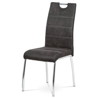 Jídelní židle Autronic šedá Látka HC-486 GREY3