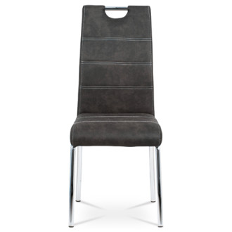 Jídelní židle Autronic šedá Látka HC-486 GREY3