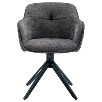 Jídelní židle Autronic šedá Látka HC-533 GREY2