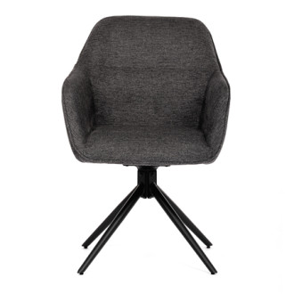 Jídelní židle Autronic šedá Látka HC-536 GREY2