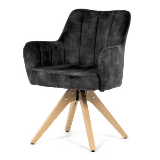 Jídelní židle Autronic černá Látka HC-D7188 BK4