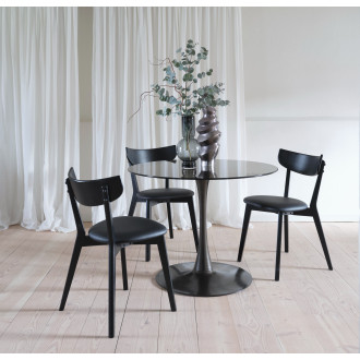 Jídelní židle Unique Furniture PERO černá dub 26881642