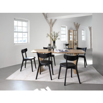 Jídelní židle Unique Furniture PERO černá dub 26881642