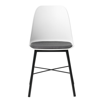 Jídelní židle Unique Furniture WHISTLER bílá polyester 36611001