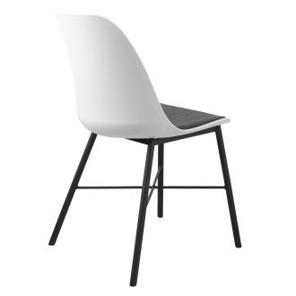 Jídelní židle Unique Furniture WHISTLER bílá polyester 36611001