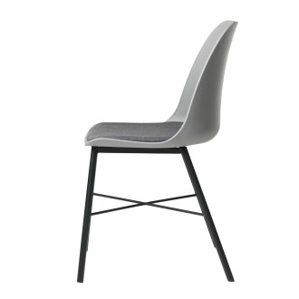 Jídelní židle Unique Furniture WHISTLER šedá polyester 36611011