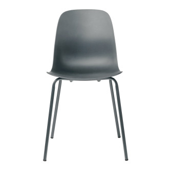 Jídelní židle Unique Furniture WHITBY šedá plast 37911010