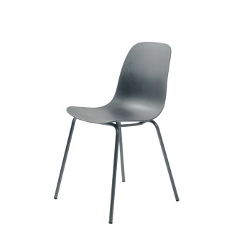 Jídelní židle Unique Furniture WHITBY šedá plast 37911010