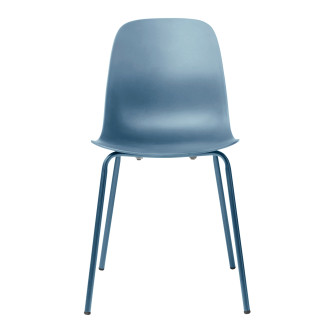 Jídelní židle Unique Furniture WHITBY modrá plast 37911080