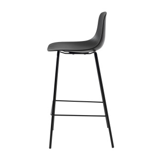 Barová židle Unique Furniture WHITBY černá plast 42021060