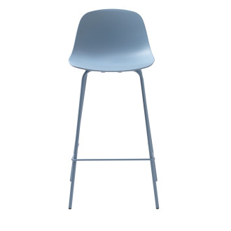 Barová židle Unique Furniture WHITBY modrá plast 42021080