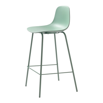 Barová židle Unique Furniture WHITBY zelená plast 42021090
