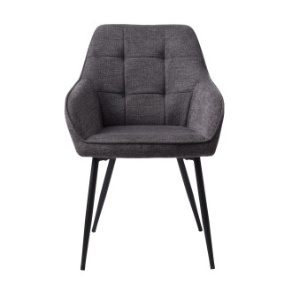 Jídelní židle Unique Furniture NOLAN šedá látka 50800001
