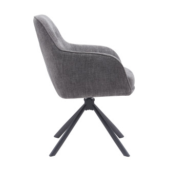 Jídelní židle Unique Furniture SELECT šedá polyester 51140003