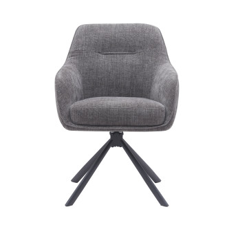Jídelní židle Unique Furniture SELECT šedá polyester 51140003