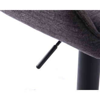 Barová židle Unique Furniture NOLAN šedá látka 50830001