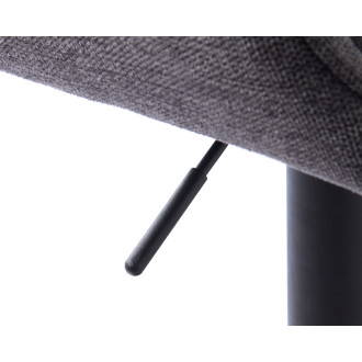 Barová židle Unique Furniture NOLAN šedá látka 50840001