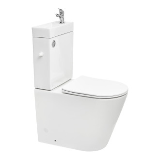 WC kombi komplet s umývátkem SAT Brevis vario odpad SATBRE34