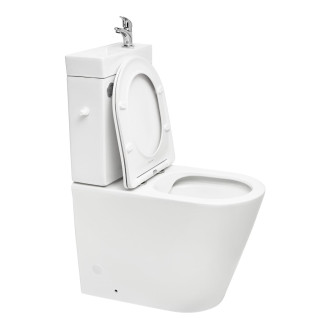 WC kombi komplet s umývátkem SAT Brevis vario odpad SATBRE34