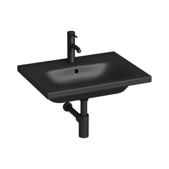 Umyvadlo Jika MIo-N 60x45 cm černá mat otvor pro baterii uprostřed H8127137161041
