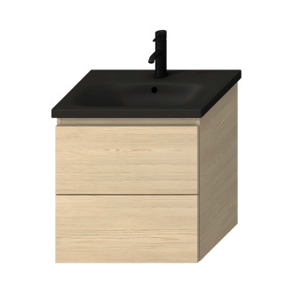 Umyvadlo Jika MIo-N 60x45 cm černá mat otvor pro baterii uprostřed H8127137161041