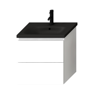 Umyvadlo Jika MIo-N 60x45 cm černá mat otvor pro baterii uprostřed H8127137161041
