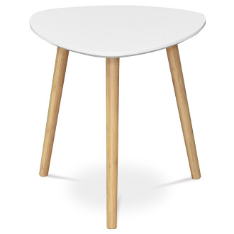 Konferenční stolek Autronic 40x41 cm bílý MDF mat AF-1132 WT