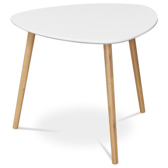 Konferenční stolek Autronic 55x45 cm bílý MDF mat AF-1134 WT
