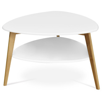 Konferenční stolek Autronic 78x50 cm bílý MDF mat AF-1192 WT