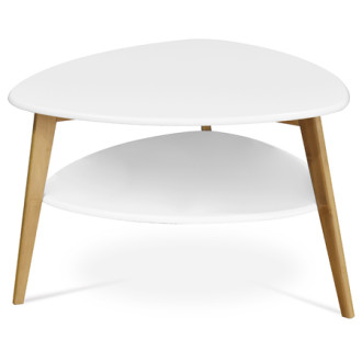 Konferenční stolek Autronic 78x50 cm bílý MDF mat AF-1192 WT