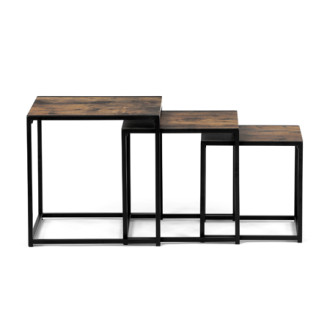 Konferenční stolek Autronic 45x45 cm hnědý MDF AF-3003 OLW