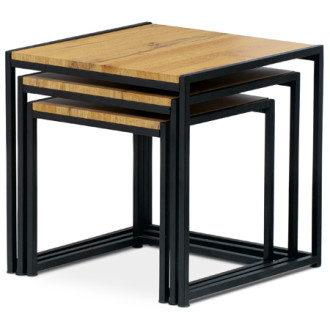 Konferenční stolek Autronic 45x45 cm hnědý MDF AF-3003 OAK