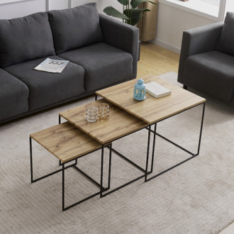 Konferenční stolek Autronic 60x51 cm hnědý MDF AF-3008 OAK