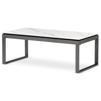 Konferenční stolek Autronic 121x45 cm bílý keramika AHG-284 WT