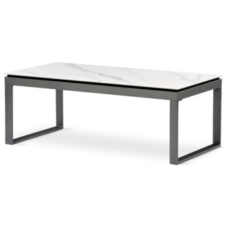 Konferenční stolek Autronic 121x45 cm bílý keramika AHG-284 WT