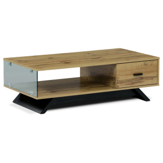 Konferenční stolek Autronic 110x35 cm hnědý MDF AHG-647 OAK